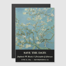 Élégante invitation 'Save the Date' 'Fleur d'amand