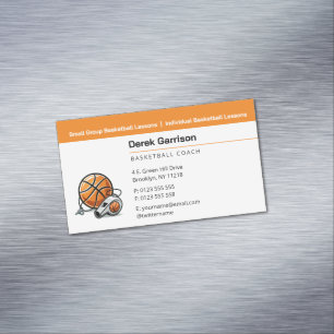 Magnétique Entraîneur de Basketball Carte de Visite d'Entra