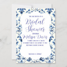 Grace Chinoiserie Bridal Shower Invitation