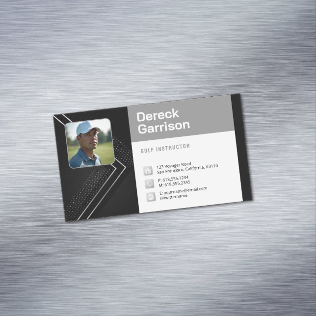 Magnétique Instructeur de golf | Carte de visite professionne (In Situ)