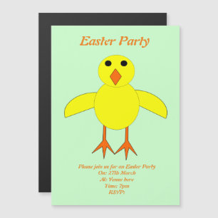 Magnétique Invitation personnalisée pour un adorable poussin 