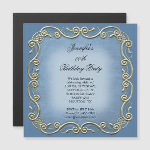 Magnétique Jolie invitation de fête d'anniversaire à défileme