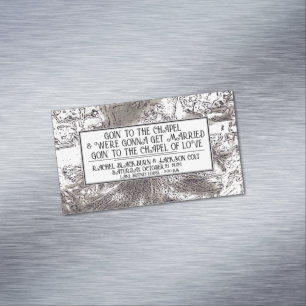 Magnétique Le magnétisme du Carte de visite "Mariage Faire-pa