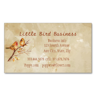 Magnétique Little Bird Studio Carte de visite personnalisé