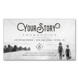 Magnétique Photo d'enfants de cru du CARTE DE VISITE  