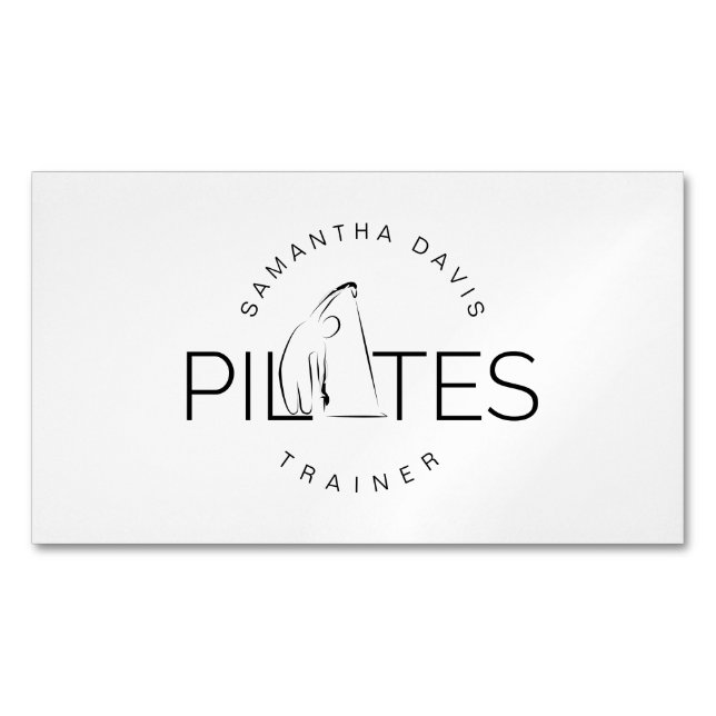 Magnétique Pilates instructeur Pilates Carte de visite (devant)