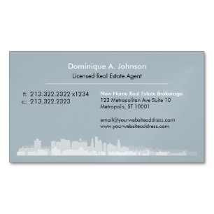 Magnétique Urbain Immobilier Personnalisé Carte de visite mag