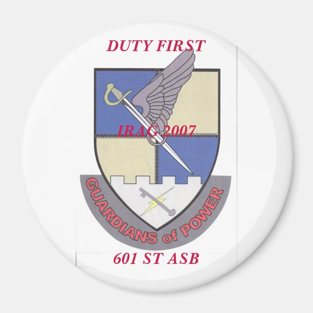 magnets 2, DUTY FIRST, IRAG 2007, 601 ST ASB (Devant)