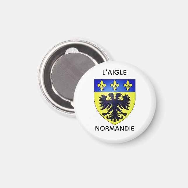 Magnets - Blason de L'Aigle - Normandie (Recto/Verso)