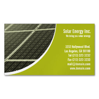 Magnets Carte de visite du panneau solaire