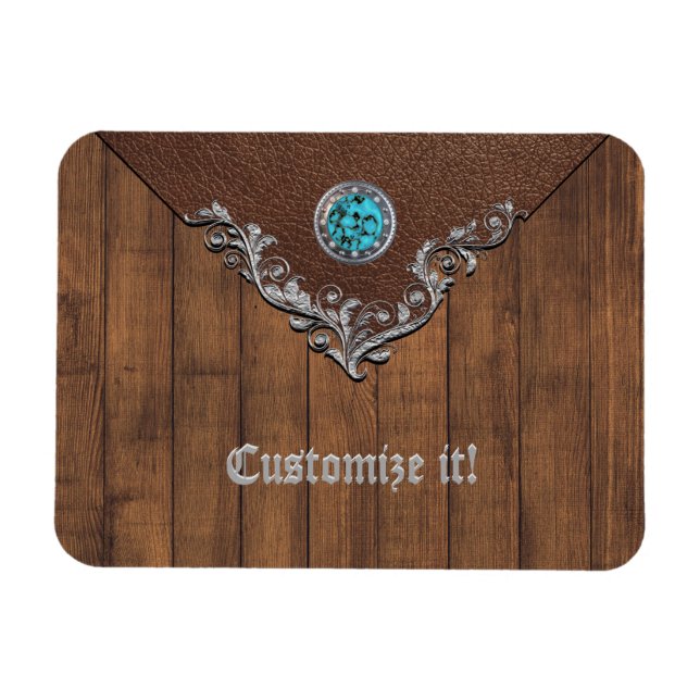 Magnets Cartes de visite Designer Western (Flat) (Horizontal)