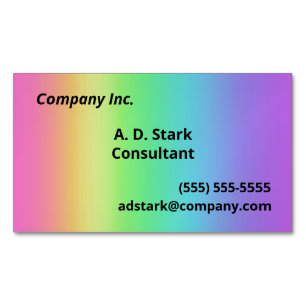 Magnets Cartes de visite Rainbow Gradient