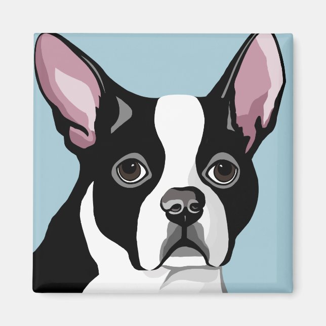 Magnets de Boston Terrier (Devant)