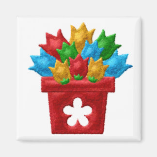 Magnets de casier FLOWERPOT, Réfrigérateur