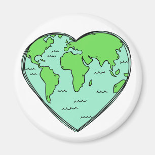 Magnets de couleurs personnalisées Earth Love