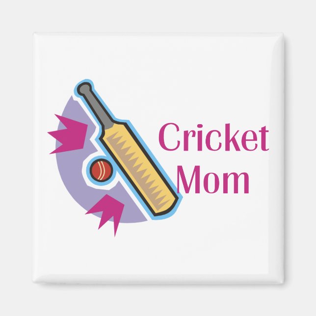 Magnets de Cricket Mom (Devant)