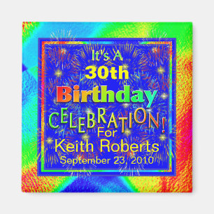 Magnets de fête d'anniversaire