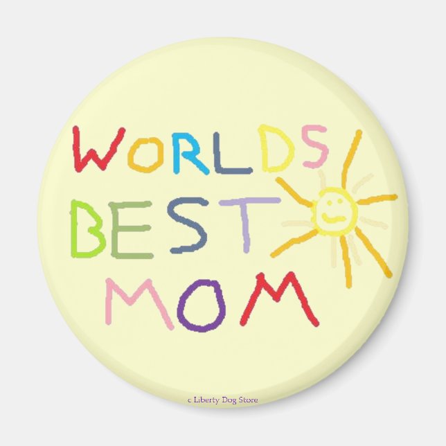 MAGNETS DE LA JOURNÉE DE LA MÈRE - MONDES MEILLEUR (Devant)