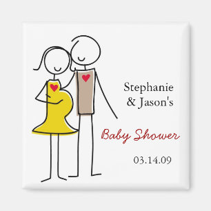 Magnets de l'Baby shower de codes neutres selon le