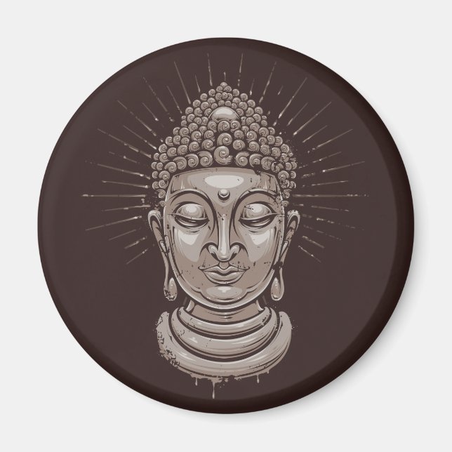 Magnets de l'illustration de Bouddha (Devant)