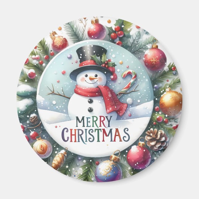Magnets de Noël - Réfrigérateur Festif Décor & Vac (Devant)
