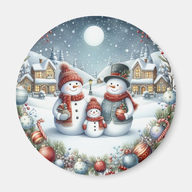 Magnets de Noël - Réfrigérateur Festif Décor & Vac (Devant)