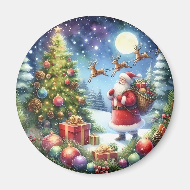 Magnets de Noël - Réfrigérateur Festif Décor & Vac (Devant)