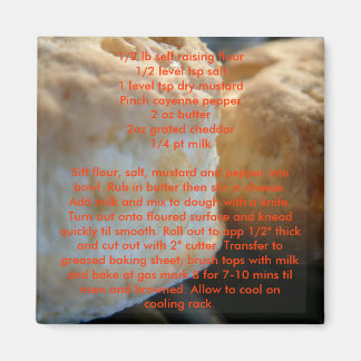 Magnets de recettes - Scones au fromage