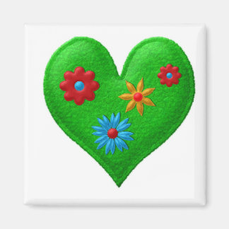 MAGNETS de serrure COEUR VERT, Réfrigérateur