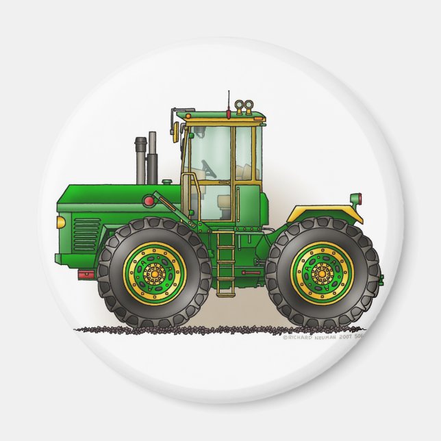 Magnets de tracteur Monster Vert (Devant)