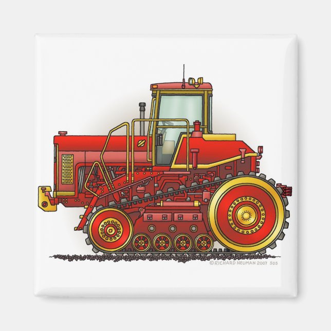 Magnets de tracteur Red Big Dozer (Devant)