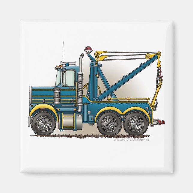Magnets d'épave de camion Blue Tow (Devant)