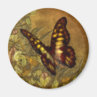 Magnets d'illustration de papillon de style vintag