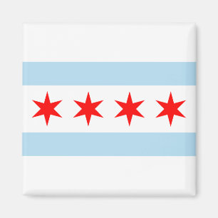 Magnets du drapeau de Chicago
