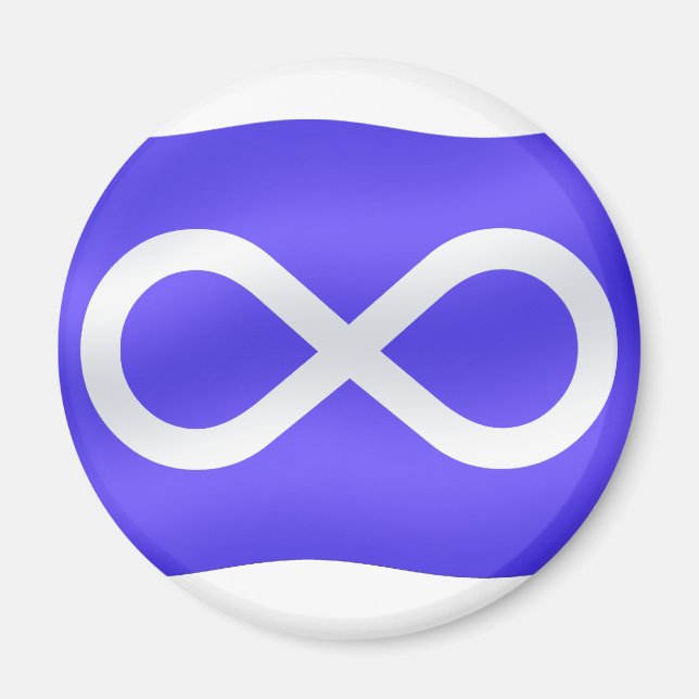 Magnets du drapeau des Métis des Premières nations (Devant)