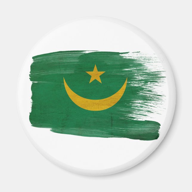 Magnets du drapeau mauritanien (Devant)