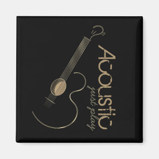 Magnets du logo de guitare acoustique