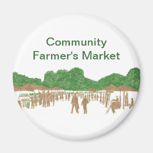 Magnets du marché des agriculteurs communautaires