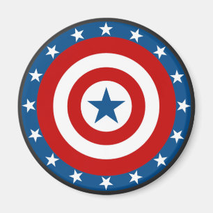 Magnets du Patriotic USA Circle Bullseye