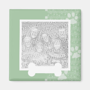 Magnets photo de pattes vertes du printemps et de