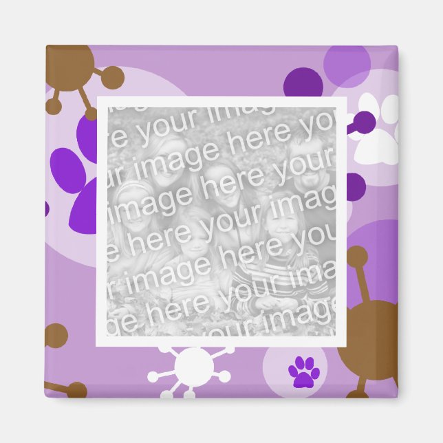 magnets photo pour animaux de compagnie rétro des  (Devant)