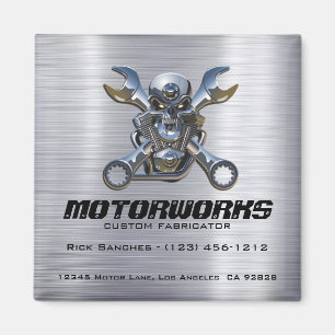 Magnets professionnels personnalisés (crâne et clé