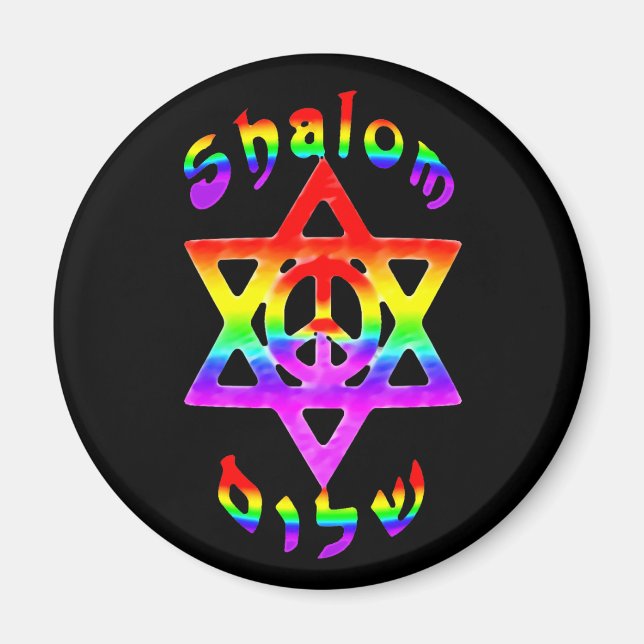 Magnets Rainbow Shalom (Devant)
