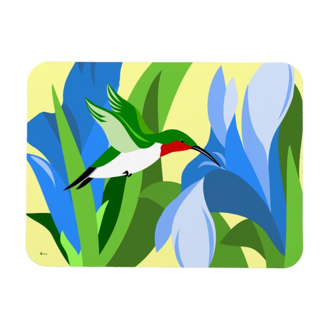 Magnets rectangulaires des colibris (Horizontal)