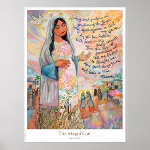 Magnificat (Cantique de Marie) Poster catholique