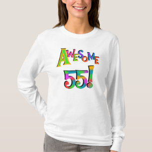 Magnifique 55 T-shirts et cadeaux d'anniversaire