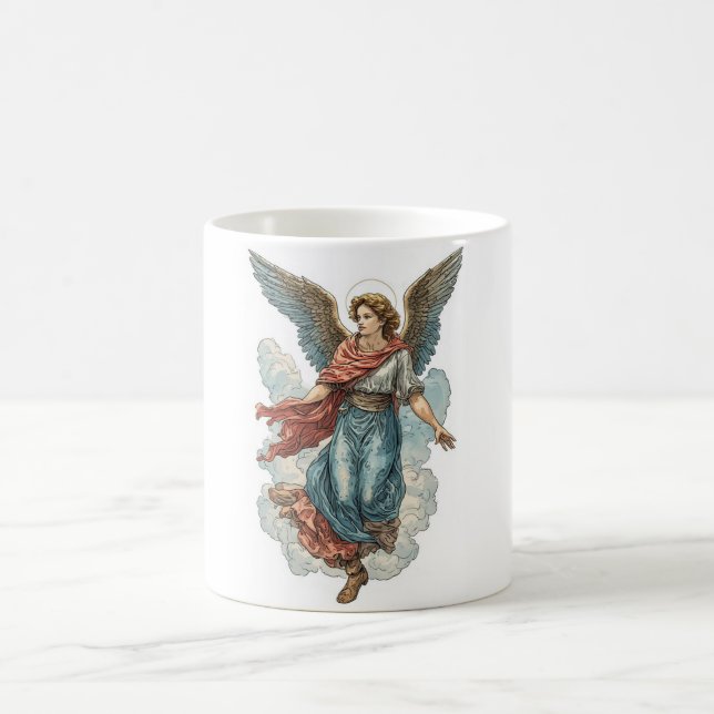 Magnifique ange mug chrétien en café (Centre)