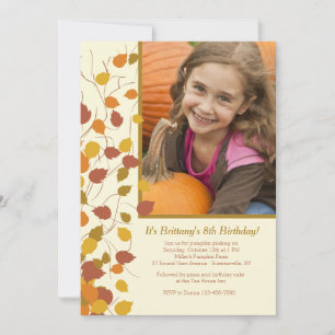 Magnifique automne photo Invitation