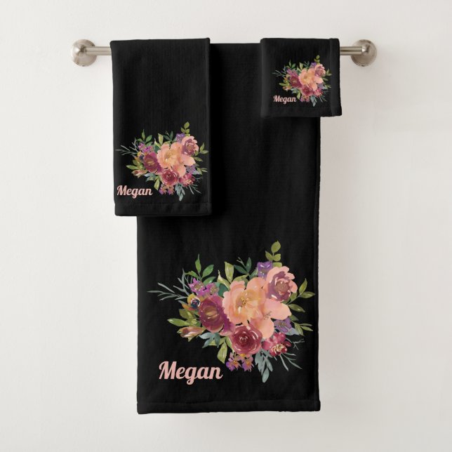 Magnifique Bouquet Floral Rustique Noir Doux (En situation)