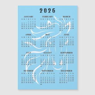 Magnifique calendrier 2026 de cheval avec carte ma